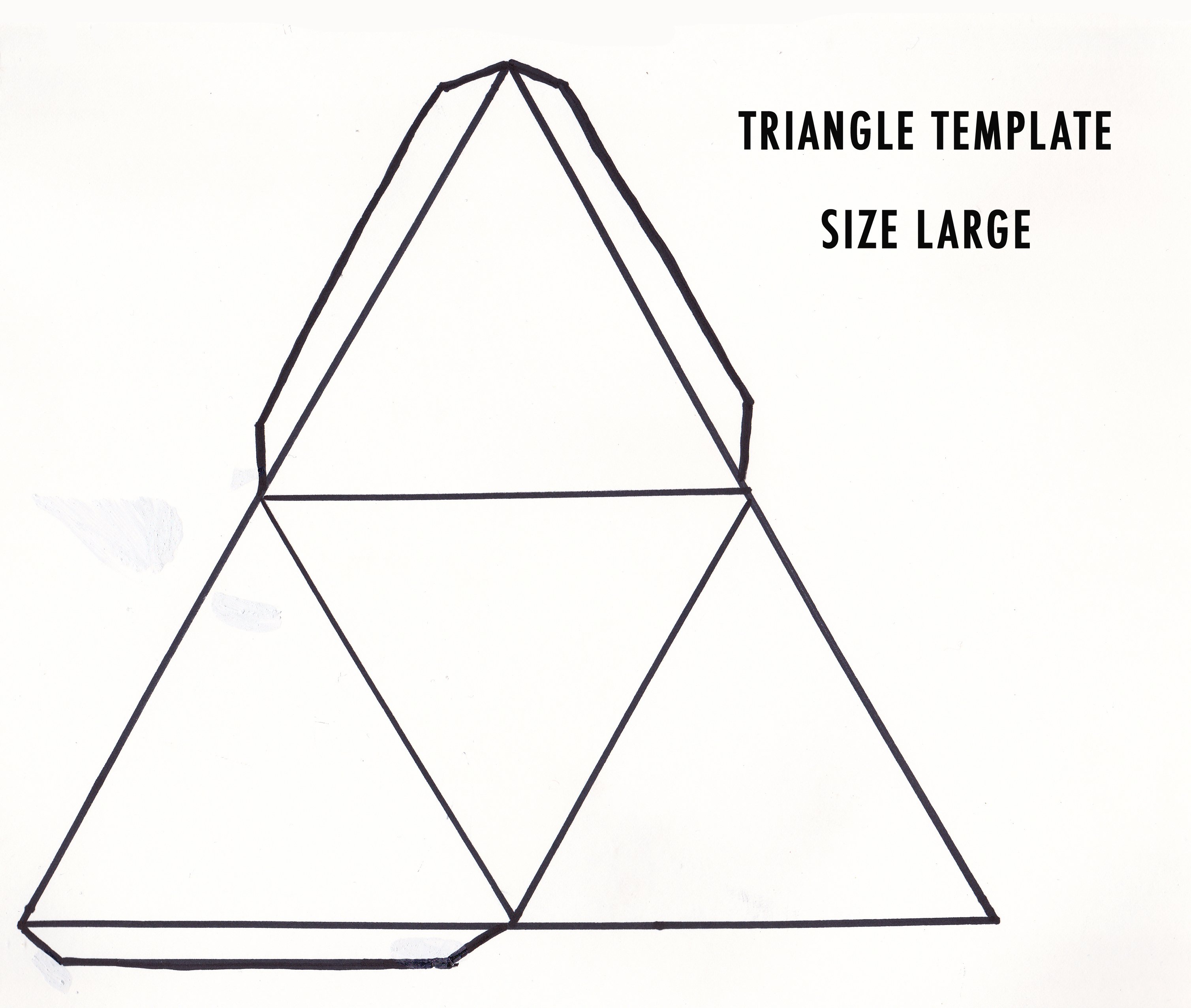 triangular pyramid net